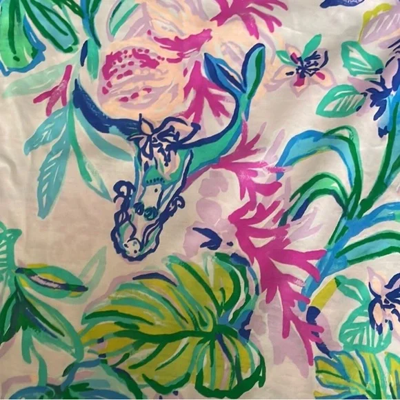 Lilly Pulitzer Floral Sleeveless Billie Ruffle Dress Mermaid In The Shade XS - Picture 9 of 11